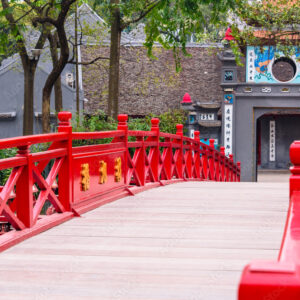 Opera House, Hoan Kiem Lake, The Huc Bridge